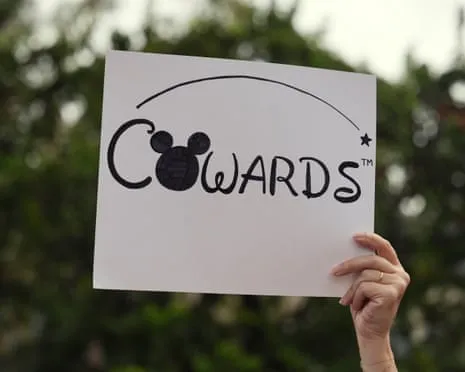 Numerous Demonstrate Near Disney Corporate Offices Concerning ‘Authoritarian’ Jimmy Kimmel Suspension